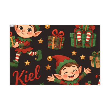 Christmas Elf Gift Wrap Paper