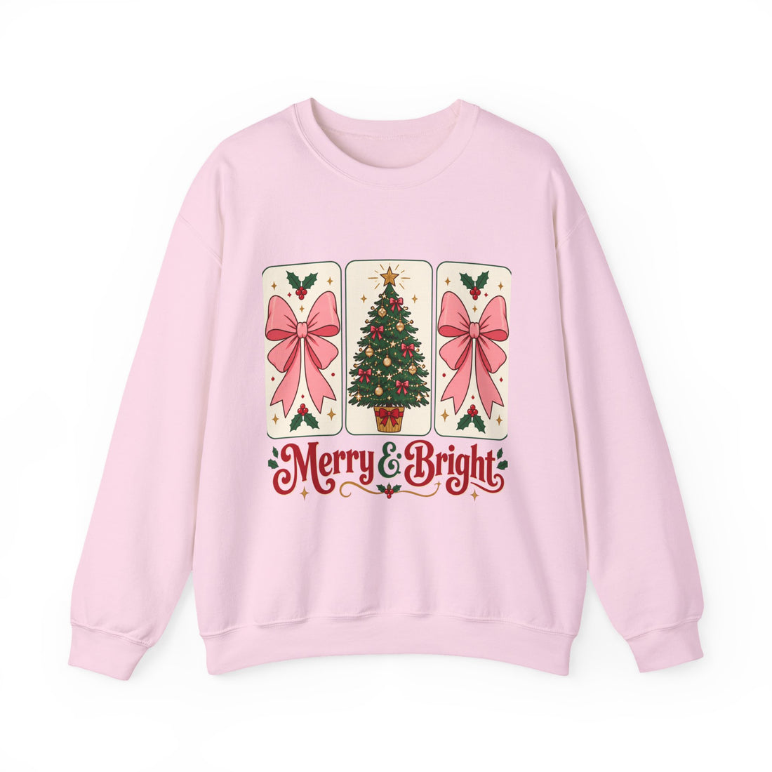 Merry & Bright Christmas Crewneck Sweatshirt