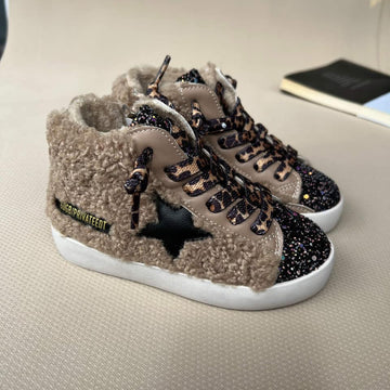 Tan/Brown Sherpa High Top -PreORder
