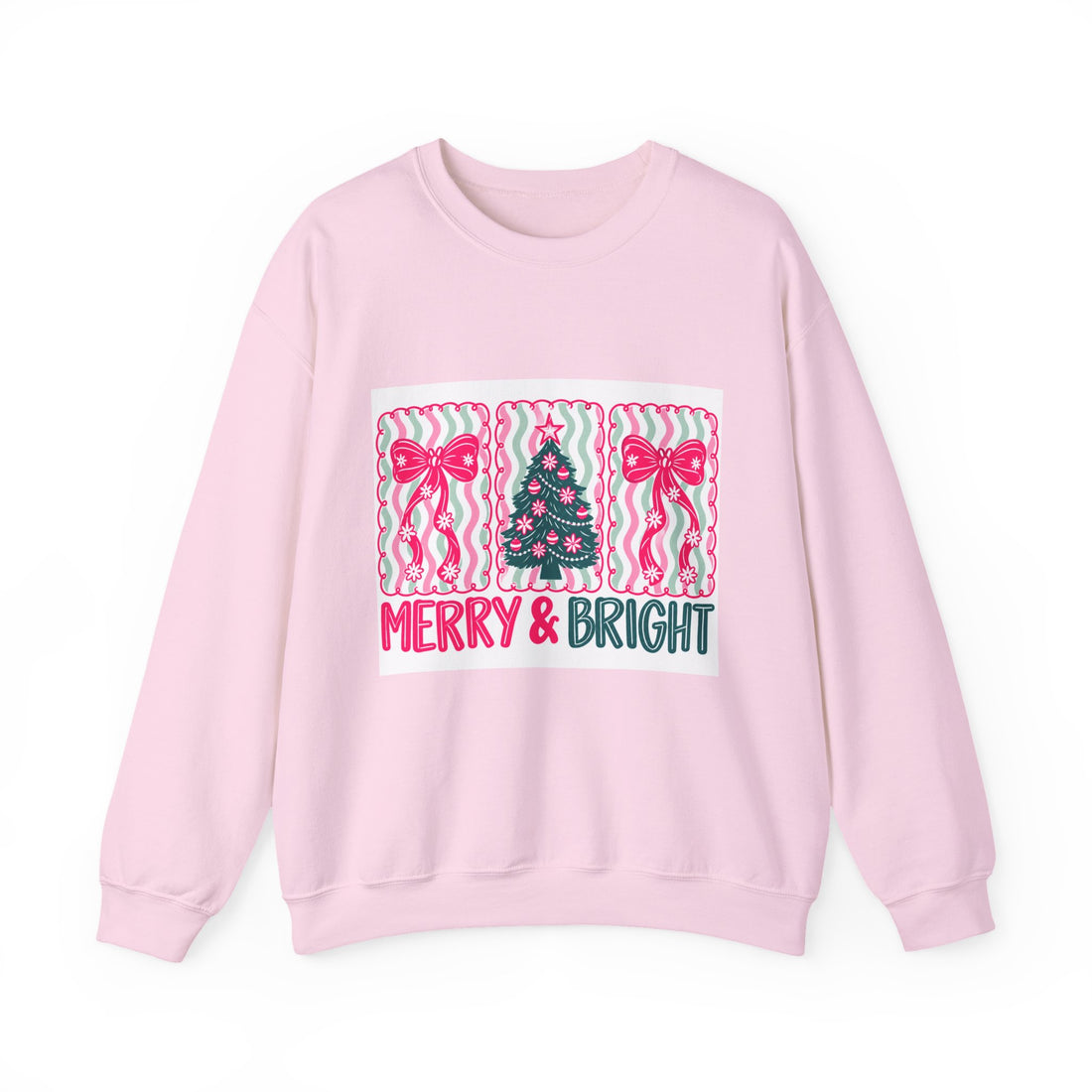 Merry & Bright Christmas Crewneck Sweatshirt