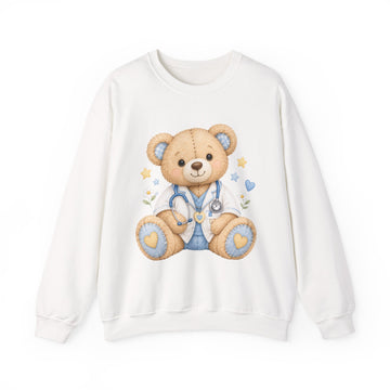 Cute Doctor Bear Crewneck Sweatshirt