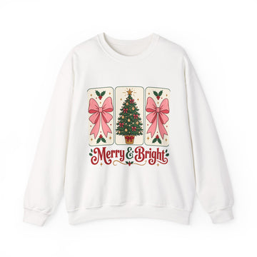 Merry & Bright Christmas Crewneck Sweatshirt