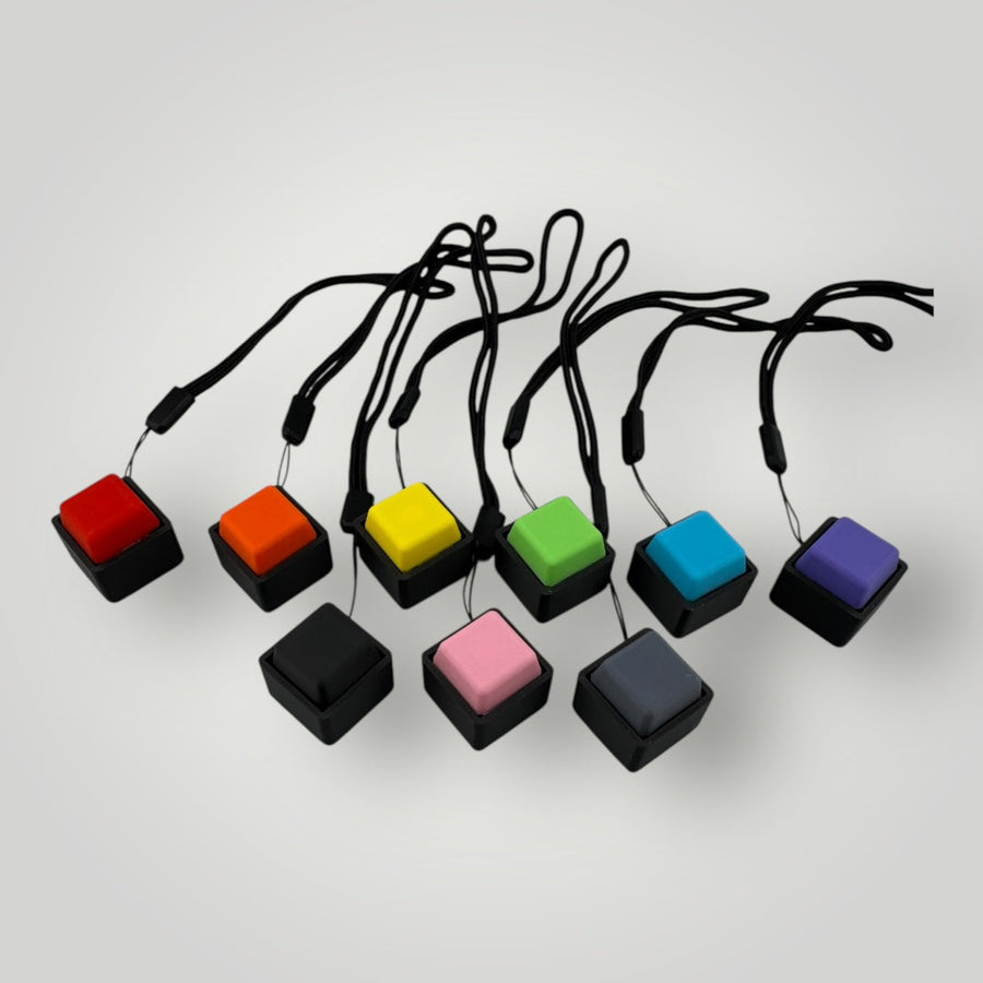 1 Mechanical Keyboard Fidget Clicker Toy Keychain